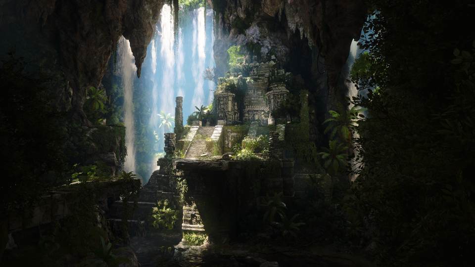 waterfall desktop 2560x1440 wallpaper