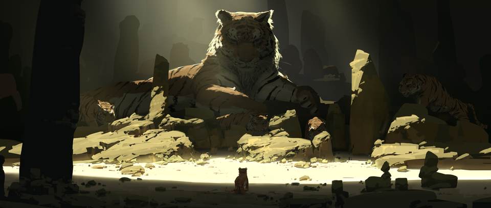 tiger desktop 3840x1633 wallpaper