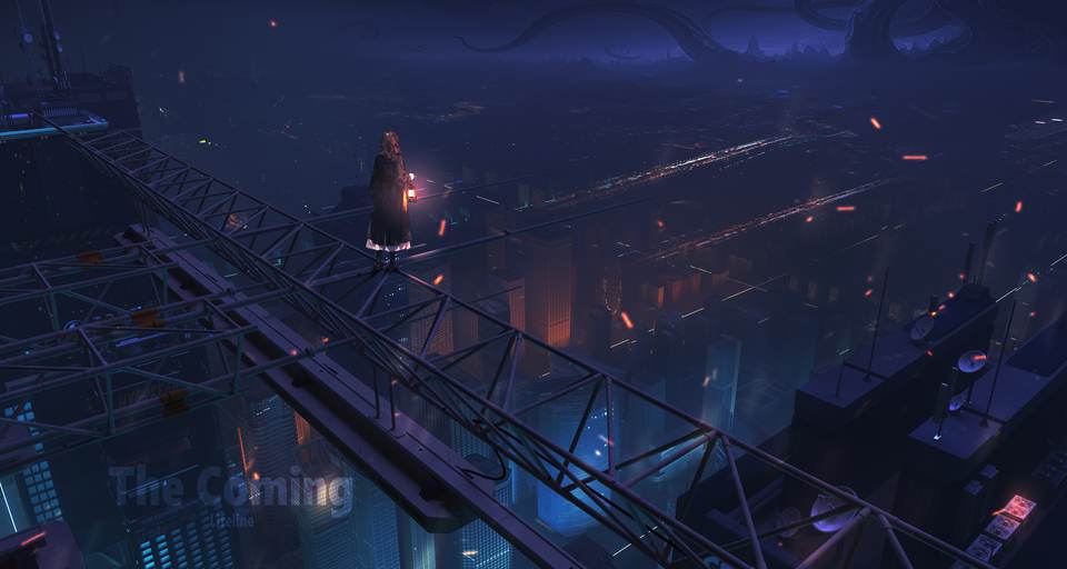 city night desktop 6000x3200 wallpaper