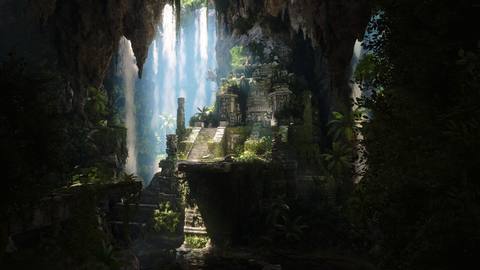 waterfall desktop 2560x1440 wallpaper