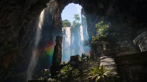 waterfall desktop 2560x1440 wallpaper